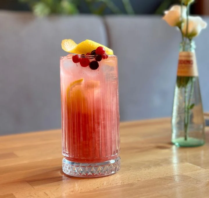 LIMONADA CU FRUCTE DE PADURE SI SIROP DE TRANDAFIR